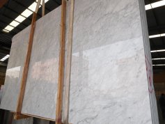 Polished Bianco Carrara White Marble Slab